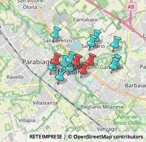 Mappa Via Enrico Rondanini, 20014 Nerviano MI, Italia (1.10063)