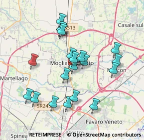 Mappa Via S. Marco, 31021 Mogliano Veneto TV, Italia (3.4695)