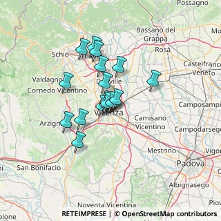 Mappa Via Francesco Muttoni, 36100 Vicenza VI, Italia (9.77294)