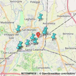Mappa Via Francesco Muttoni, 36100 Vicenza VI, Italia (1.68091)