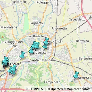Mappa Via Francesco Muttoni, 36100 Vicenza VI, Italia (3.2655)