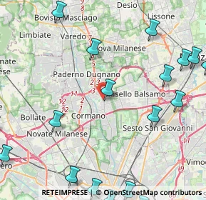 Mappa Via Monte Bianco, 20095 Cusano Milanino MI, Italia (6.5315)