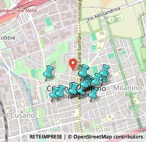 Mappa Via Monte Bianco, 20095 Cusano Milanino MI, Italia (0.3585)
