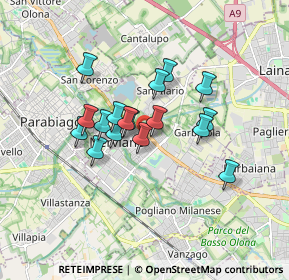 Mappa Via Martiri delle Foibe, 20014 Nerviano MI, Italia (1.29059)