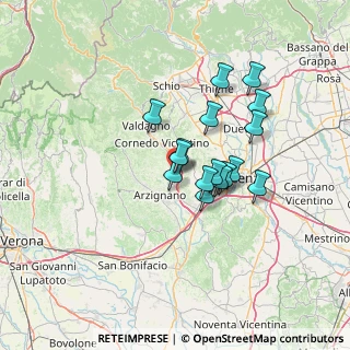 Mappa Via Postale Vecchia, 36070 Trissino VI, Italia (10.29125)