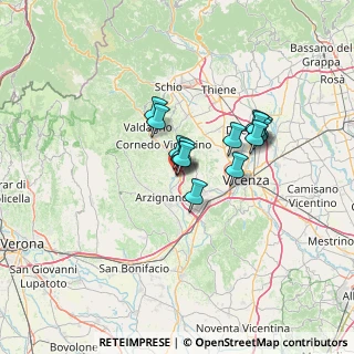 Mappa Via Postale Vecchia, 36070 Trissino VI, Italia (9.10429)