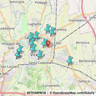 Mappa Via Gino Visonà, 36100 Vicenza VI, Italia (1.78)