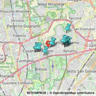 Mappa Via Olmi, 20095 Cusano Milanino MI, Italia (1.22571)