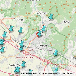 Mappa Via Attilio Franchi, 25128 Brescia BS, Italia (6.59294)