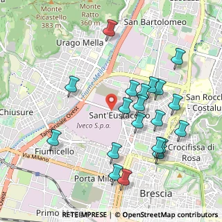 Mappa Via Attilio Franchi, 25128 Brescia BS, Italia (1.026)