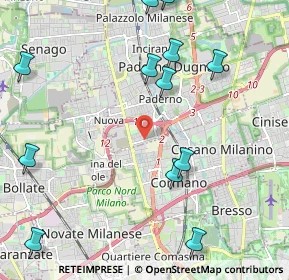 Mappa Via Argentina, 20037 Paderno Dugnano MI, Italia (2.74923)