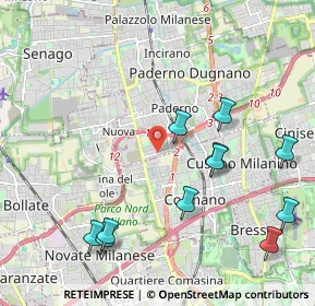 Mappa Via Argentina, 20037 Paderno Dugnano MI, Italia (2.34455)