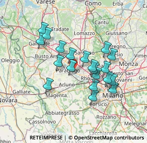 Mappa 20014 Nerviano MI, Italia (12.1255)