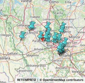 Mappa 20014 Nerviano MI, Italia (11.1495)