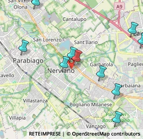 Mappa 20014 Nerviano MI, Italia (2.7075)