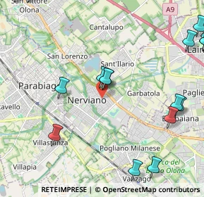 Mappa 20014 Nerviano MI, Italia (3.07111)