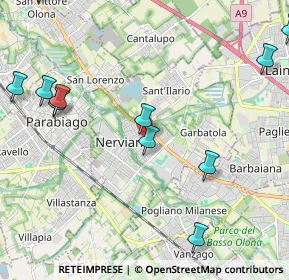 Mappa 20014 Nerviano MI, Italia (2.86833)