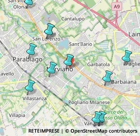 Mappa 20014 Nerviano MI, Italia (2.61333)