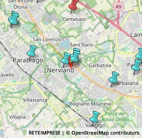 Mappa 20014 Nerviano MI, Italia (2.96933)
