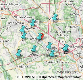 Mappa 20014 Nerviano MI, Italia (7.64167)