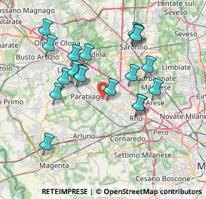Mappa 20014 Nerviano MI, Italia (7.06737)