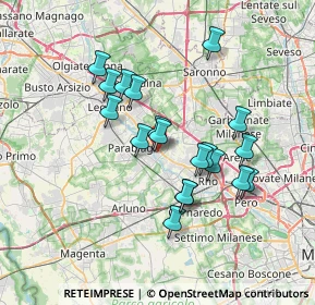 Mappa 20014 Nerviano MI, Italia (6.16579)