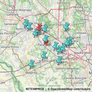 Mappa Via Madonna Olzate, 20015 Parabiago MI, Italia (6.56438)