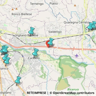 Mappa Via della Tollegna, 13856 Vigliano Biellese BI, Italia (3.33182)
