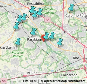 Mappa Via Vicinale di Parabiago, 20014 Nerviano MI, Italia (4.11462)