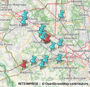 Mappa Via Vicinale di Parabiago, 20014 Nerviano MI, Italia (6.17867)