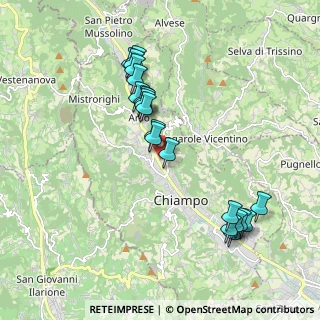 Mappa Via Augusto Mazzocco, 36072 Chiampo VI, Italia (1.9285)