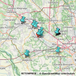 Mappa 20015 Parabiago MI, Italia (6.61889)
