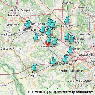 Mappa 20015 Parabiago MI, Italia (6.8875)