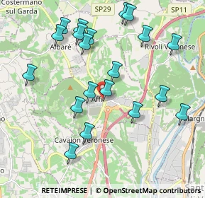 Mappa Via Napoleone, 37010 Affi VR, Italia (2.105)