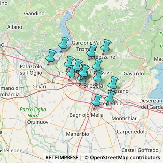 Mappa Via Evangelista Torricelli, 25020 Brescia BS, Italia (8.44667)