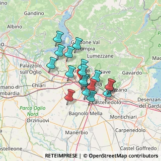 Mappa Via Evangelista Torricelli, 25020 Brescia BS, Italia (9.26889)