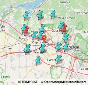 Mappa Via Padana Superiore, 25035 Ospitaletto BS, Italia (6.746)