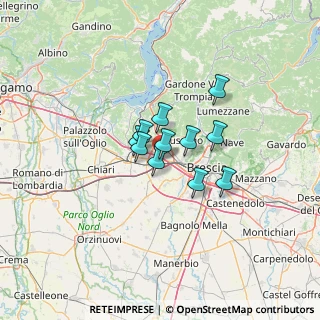Mappa Via Padana Superiore, 25035 Ospitaletto BS, Italia (7.70636)
