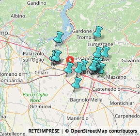 Mappa Via Padana Superiore, 25035 Ospitaletto BS, Italia (9.77294)