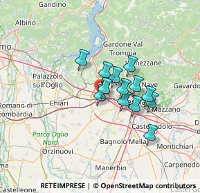 Mappa Via Padana Superiore, 25035 Ospitaletto BS, Italia (9.26769)