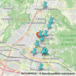Mappa Via Lavandaie del Borgo, 25128 Brescia BS, Italia (1.79667)