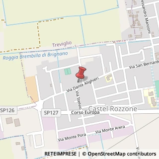Mappa Via Dante Alighieri, 18, 24040 Castel Rozzone, Bergamo (Lombardia)