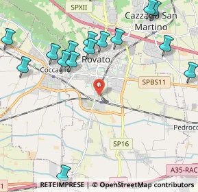 Mappa Via Turati, 25038 Rovato BS, Italia (2.983)