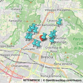Mappa Via Monte Cengio, 25128 Brescia BS, Italia (1.11231)