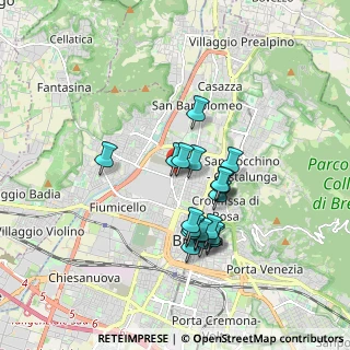 Mappa Via Monte Cengio, 25128 Brescia BS, Italia (1.472)