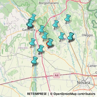 Mappa Via 4 Martiri, 28073 Fara Novarese NO, Italia (6.7575)
