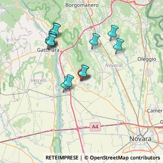 Mappa Via 4 Martiri, 28073 Fara Novarese NO, Italia (7.55286)
