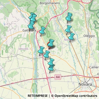 Mappa Via 4 Martiri, 28073 Fara Novarese NO, Italia (7.365)