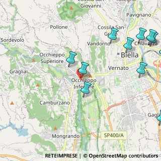 Mappa Via Camillo Benso Conte di Cavour, 13897 Occhieppo Inferiore BI, Italia (2.86364)