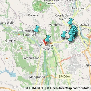 Mappa Via Camillo Benso Conte di Cavour, 13897 Occhieppo Inferiore BI, Italia (2.3435)